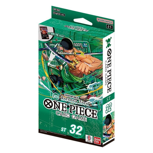 Starter Deck GREEN Roronoa Zoro [ST-32] English – One Piece Card Game English sealed product